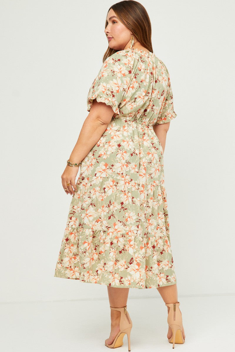 Estela floral dress