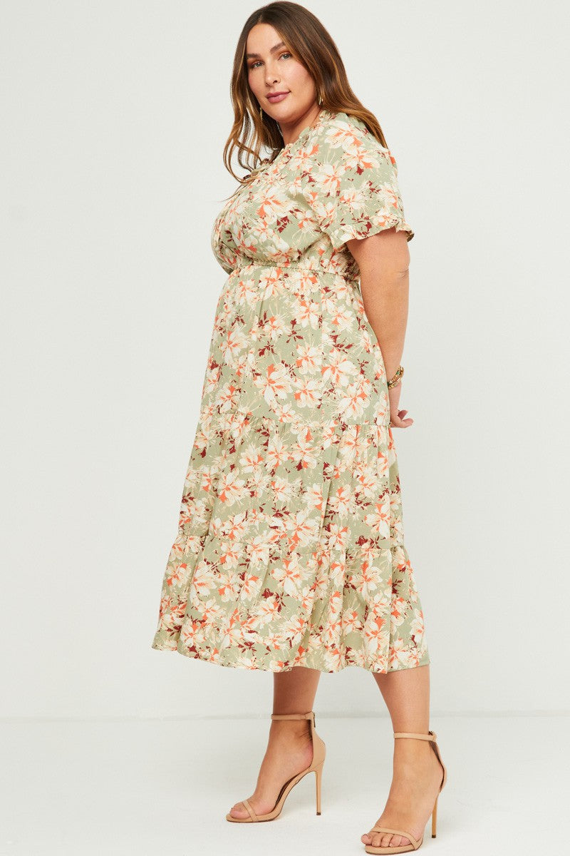 Estela floral dress