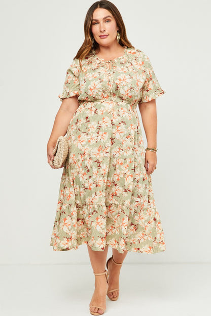 Estela floral dress